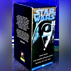 Vintage 1995 Remastered VHS Cassette Tape 3 Movies Box Set Trilogy STAR WARS